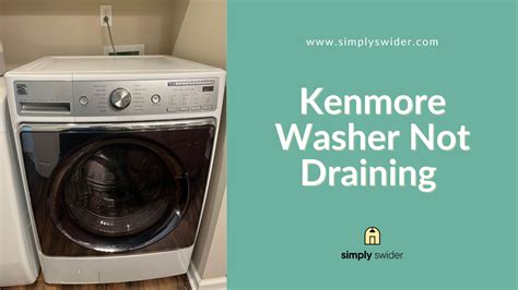 If you see water leaking from the <strong>washing</strong> machine, press the cancel button. . Kenmore 500 washer not draining